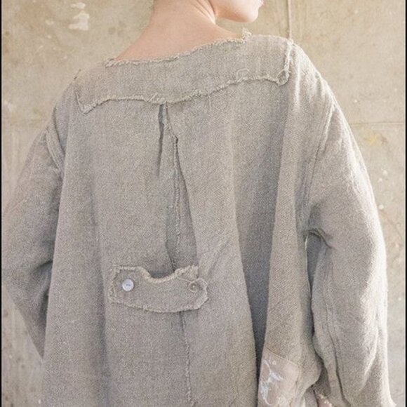 MAGNOLIA PEARL JACKET HOMESPUN LINEN IN NATURAL - Picture 2 of 10